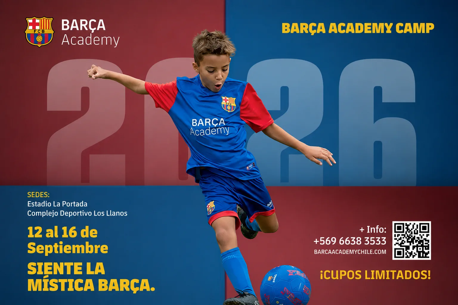 Afiche del Barça Academy Camp 2026
